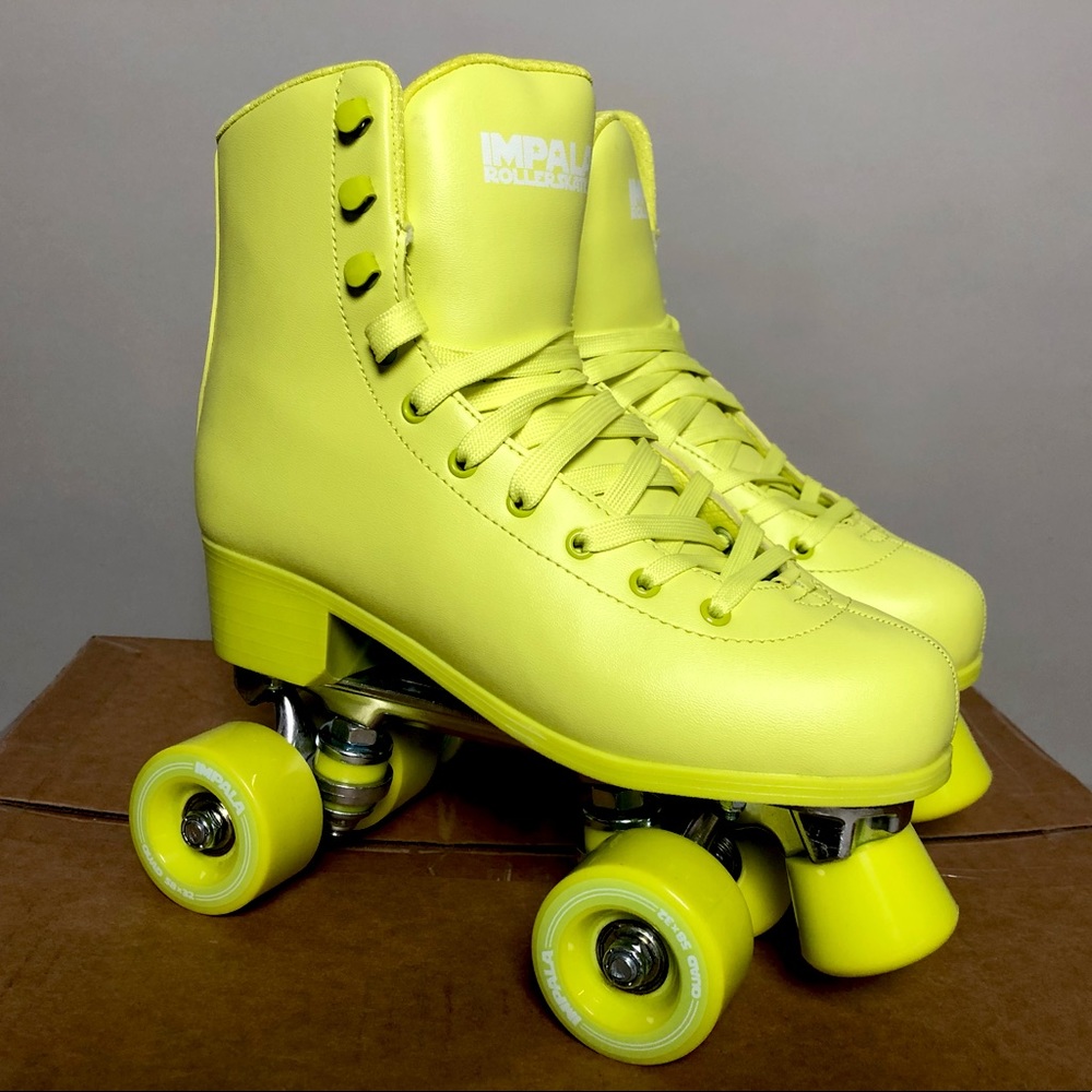 Impala Roller Skates SZ 8 Neon Green/Yellow